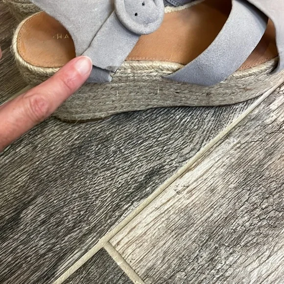 GUC Halogen Emery Gray Suede Platform Espadrille, size 7.5 - Picture 3 of 8